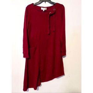 Jorge Perez dark Red Sweater Dress L
